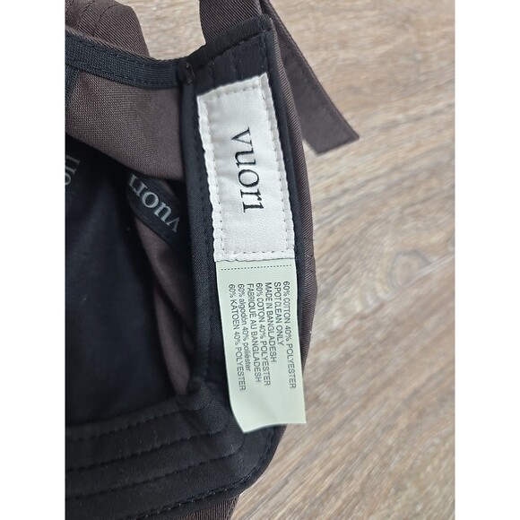 Vuori Men's Cotton Dad Hat Chocolate Brown Strapback Baseball Cap - Picture 9 of 9